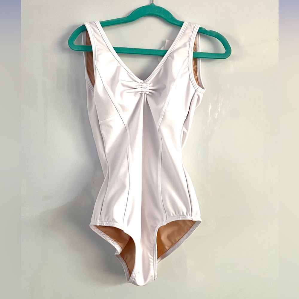 New AK Dancewear White Ballet Leotard